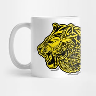 Lion head illustration Mug